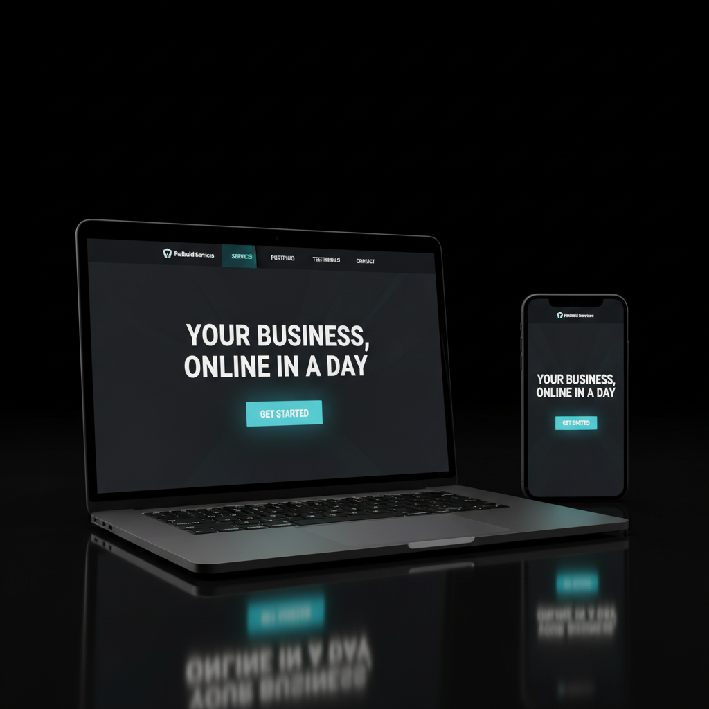 SiteInADay Device Mockup